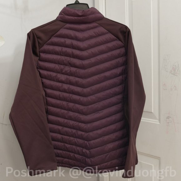 32 Degrees‎ Heat Womens Mixed Media Full Zip Jacket Deep Burgundy - Picture 2 of 8